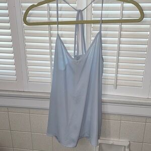 Abercrombie Fitch powder blue tank detail straps